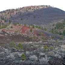 Sunset Crater which erupted between 1040 and 1100AD